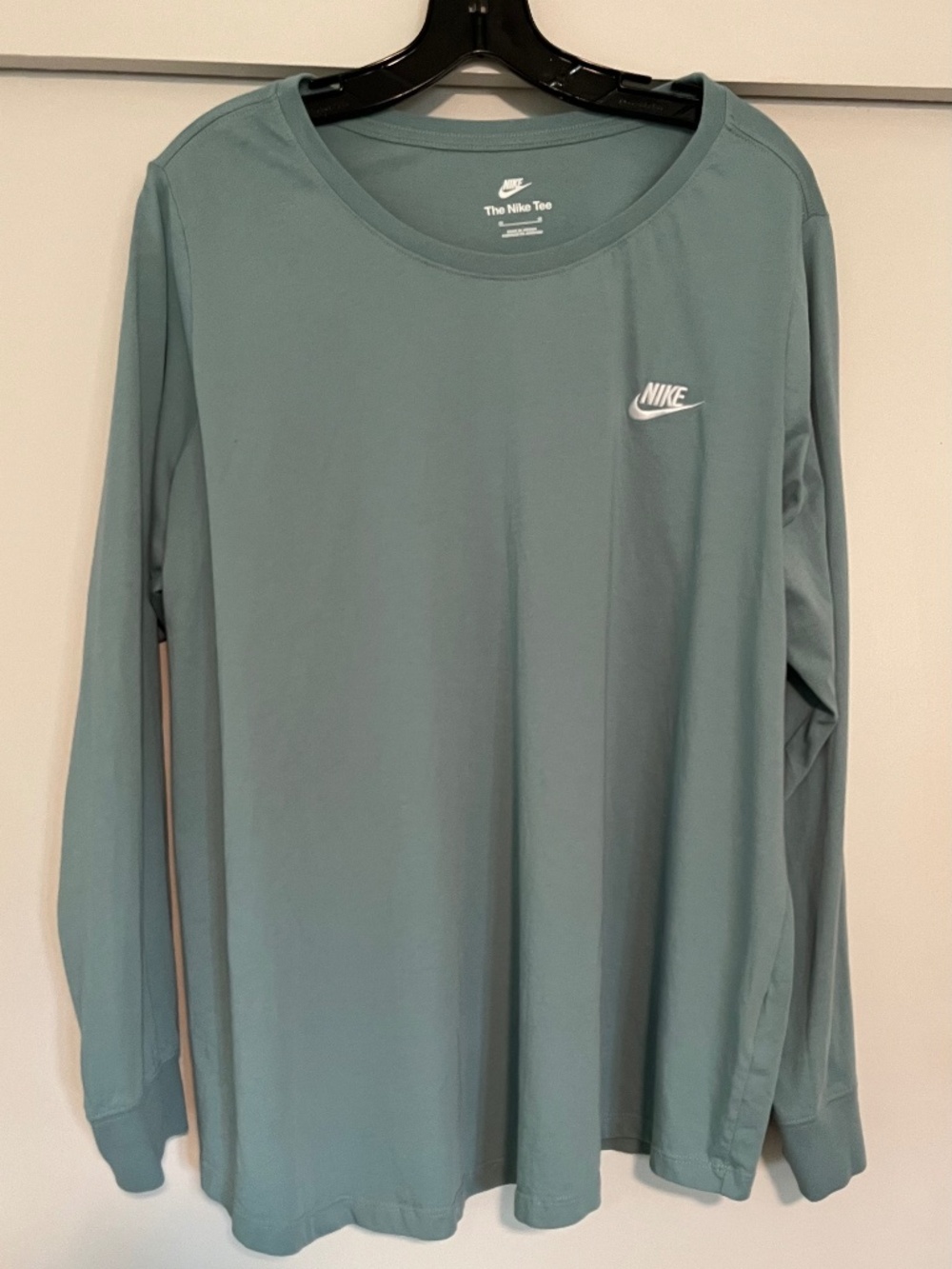 Nike Long Sleeve Tee Sage Green Oversized Relaxed Fit Shirt 2X